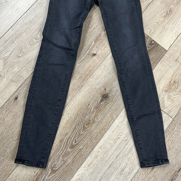 Frame Denim Black Le Skinny de Jeanne Jeans - Picture 3 of 11